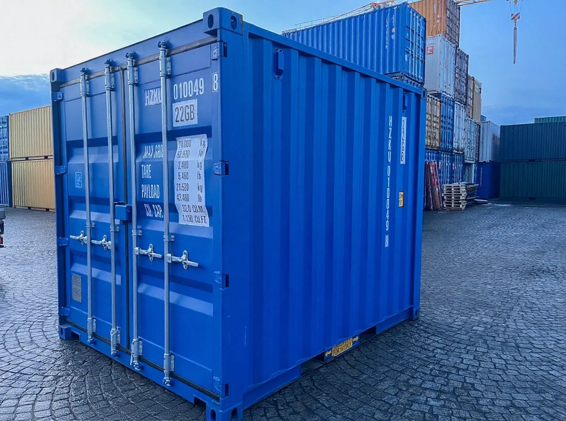 Contentor de armazenamento 10 pés – RAL 5012