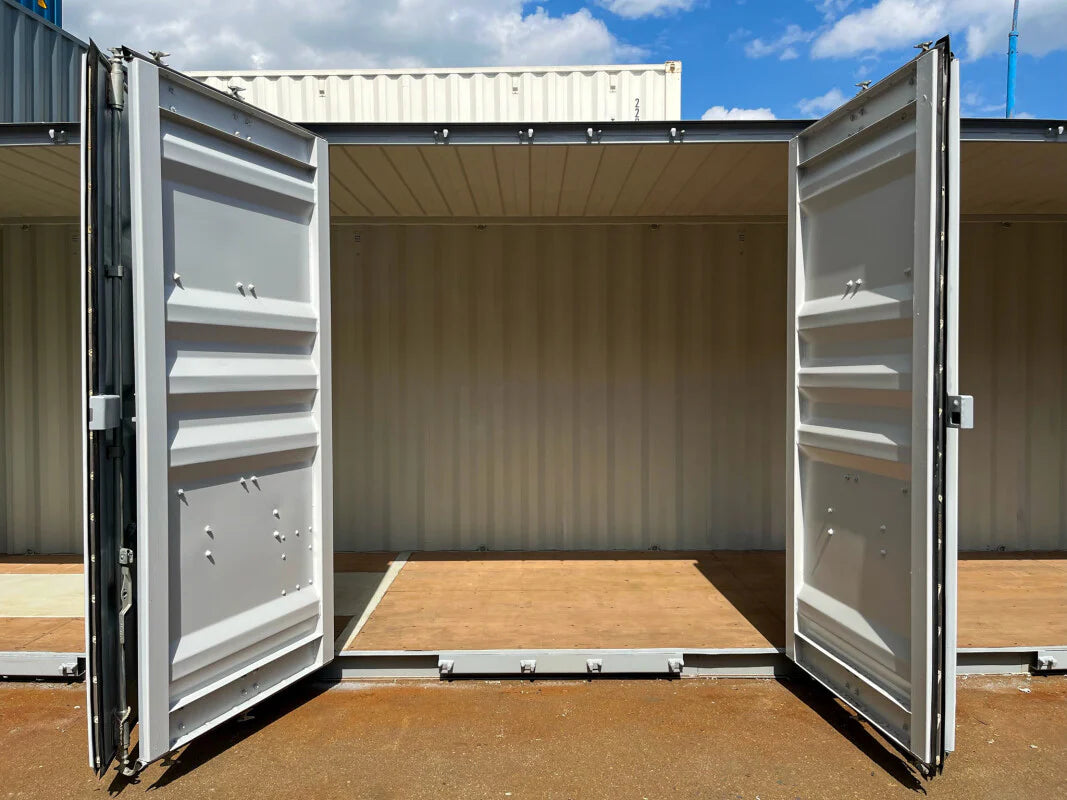 Contentor marítimo High Cube de 40 pés com 4 portas laterais – Usado