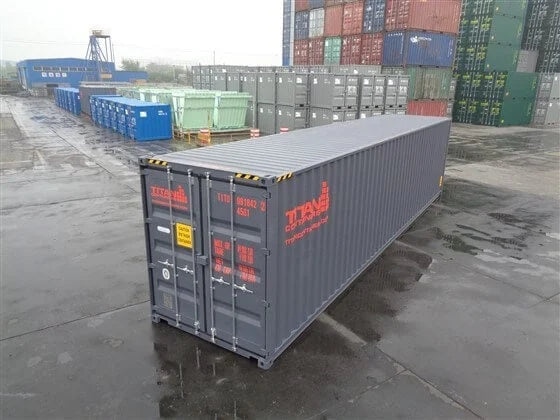 Contentor de armazenamento padrão de 40 pés