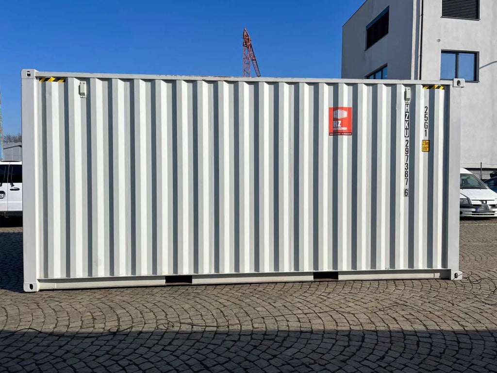 Contentor High Cube de 6 metros com portas de enrolar