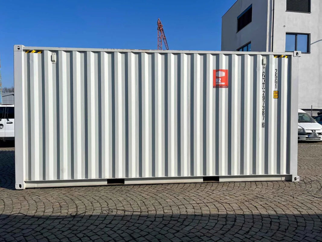 Contentor High Cube de 6 metros com portas de enrolar