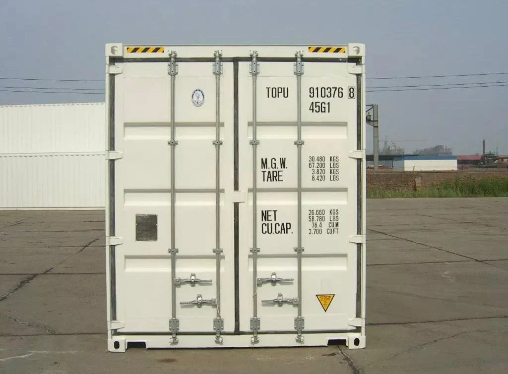 Contentor de transporte Hc branco de 40 pés