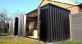 Contentor desmontável padrão 8 x 2 m – Preto RAL 9005
