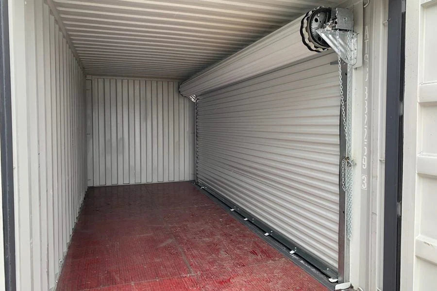 Contentor de 20 pés com 16 portas de enrolar