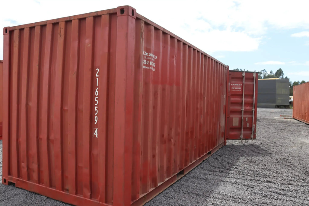 Contentor Marítimo 20 pés (6m) DV Vermelho – Usado 216559-4